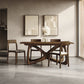 Copeland Furniture Butterfly Extension Table with four chairs in a modern setting.