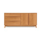 Mid-century modern Copeland Furniture Catalina Dresser with 3 drawers and 2 doors for bedroom storage.