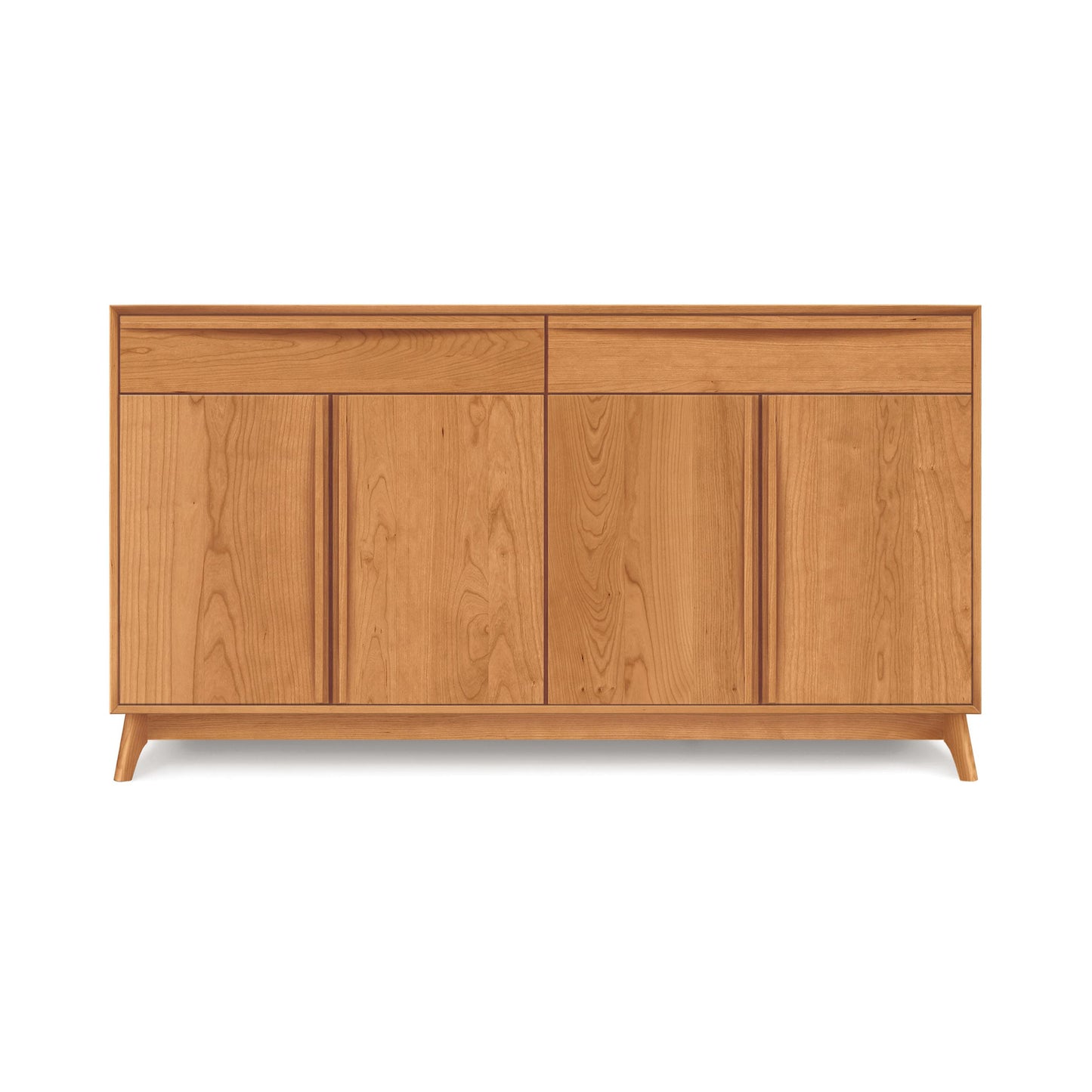 Copeland Catalina 2-Drawer, 4-Door Buffet made of solid wood, showcasing Vermont craftsmanship and modern design.