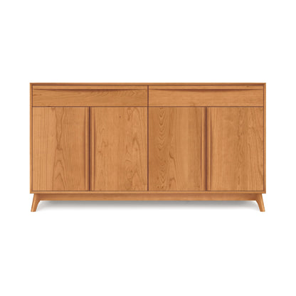 Copeland Catalina 2-Drawer, 4-Door Buffet made of solid wood, showcasing Vermont craftsmanship and modern design.