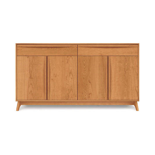 Copeland Catalina 2-Drawer, 4-Door Buffet made of solid wood, showcasing Vermont craftsmanship and modern design.