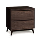 Copeland Furniture's Catalina 2-Drawer Nightstand is a contemporary style nightstand handmade in Bradford.