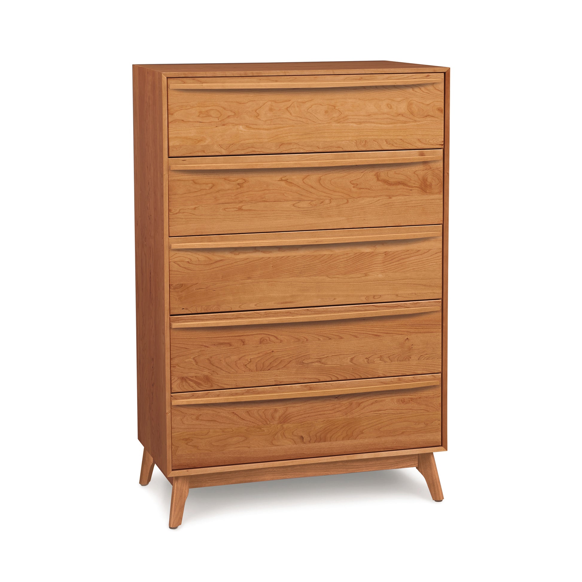 A Catalina 5-Drawer Wide Chest from Copeland Furniture on a white background.