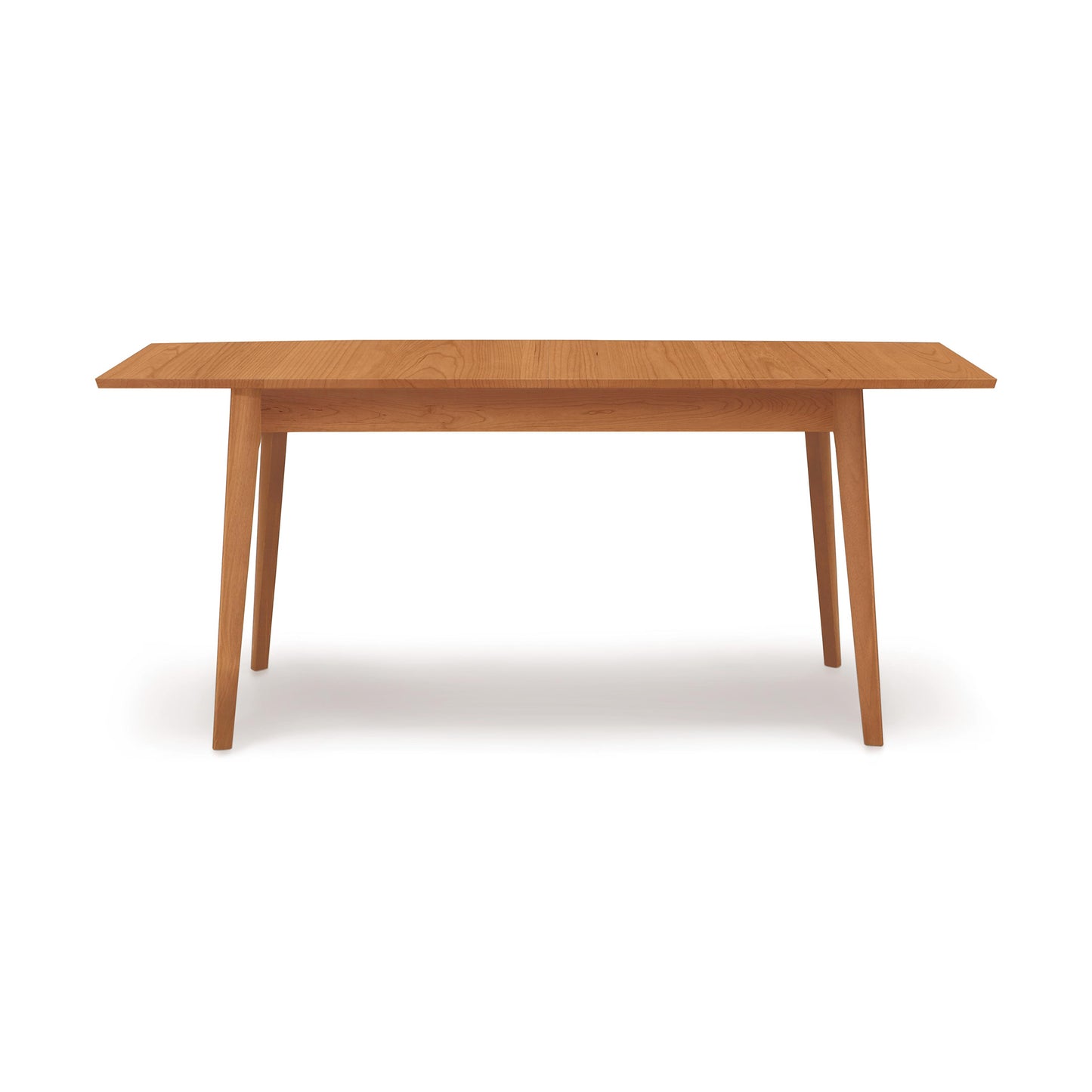 A simple Catalina Extension Table from Copeland Furniture, with four legs, isolated on a white background.