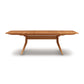 A Copeland Furniture Catalina Trestle Extension Table with extended leaves on a white background.