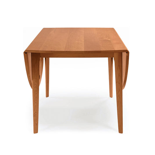 Catalina Drop-Leaf Dining Table by Copeland Furniture, solid wood, handcrafted with four straight legs, American made for lasting quality.