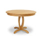 Lyndon Furniture Cherry Blossom Single Pedestal Round Table crafted in cherry wood, showcasing its elegant round top and sturdy design.