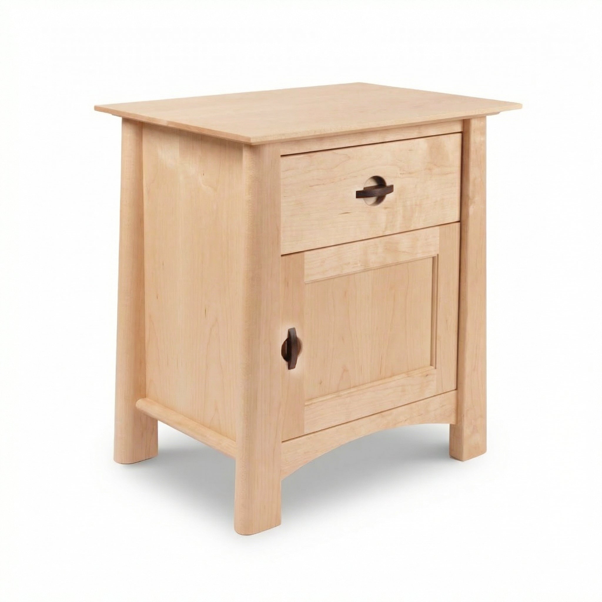 Cherry Moon 1-Drawer Nightstand With Door – Made in Vermont
