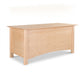 Cherry Moon Blanket Chest by Maple Corner Woodworks, showcasing handcrafted Vermont quality in solid cherry wood.
