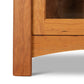 Cherry Moon Bookcase by Maple Corner Woodworks, handcrafted in Vermont from sustainable hardwoods, showcasing elegant American-made design.