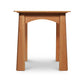 Cherry Moon End Table by Maple Corner Woodworks, featuring a rectangular top and arched detail between the legs, crafted from sustainably harvested hardwoods.