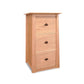 A Cherry Moon File Cabinet for letter and legal files, isolated on a white background, made by Maple Corner Woodworks.