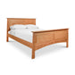 Cherry Moon Panel Bed by Maple Corner Woodworks with high headboard and clean lines.