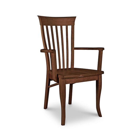 Classic Shaker Arm Chair #2 with Scooped Wooden Seat - Walnut - Discontinued Design - Clearance