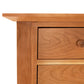 Lyndon Furniture Classic Shaker Flare Hunt Board corner featuring two drawers with round knobs, smooth finish, and visible wood grain.