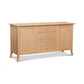 Classic Shaker Flare Leg Large Buffet by Lyndon Furniture with four drawers, two cabinets, and fine Vermont-made hardwood craftsmanship.