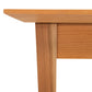 Classic Shaker Flare Leg End Table by Lyndon Furniture, focusing on the detailed leg design, apron craftsmanship, and smooth tabletop edge.