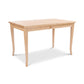 Classic Shaker Flare Leg Writing Desk by Lyndon Furniture in light wood with curved legs, handcrafted in Vermont, American made quality.