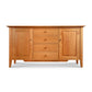 A Lyndon Furniture Classic Shaker Large Buffet, handmade wooden sideboard with drawers and doors, crafted from hardwoods.