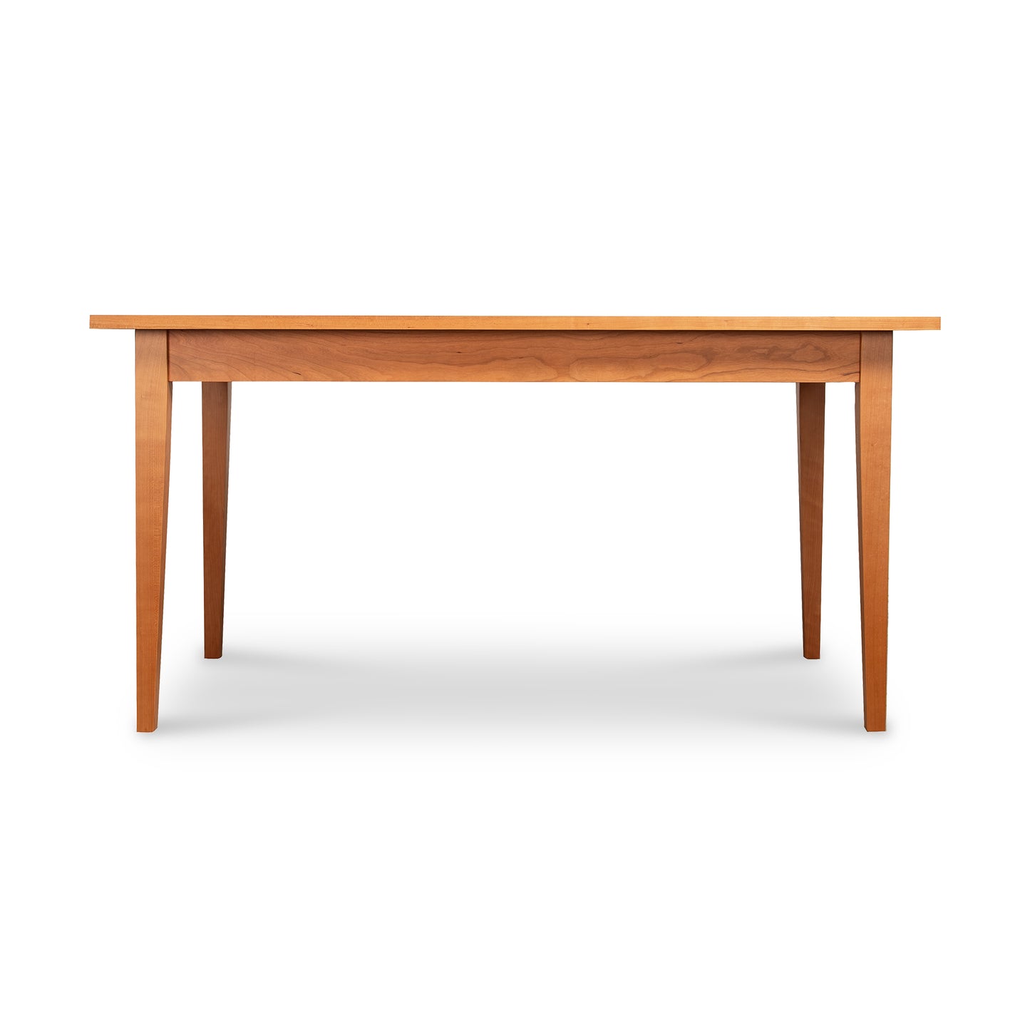 Lyndon Furniture Classic Shaker Solid Top Dining Table with four sturdy legs and handcrafted solid wood construction, American made.