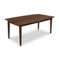 A luxury hardwood Classic Shaker Solid Boat Top Table with Shaker-style legs by Lyndon Furniture.