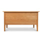 Small Wood Executive Desk by Lyndon Furniture crafted from light-colored wood, featuring a rectangular top and four sturdy legs, showcasing simple, high-quality American design.