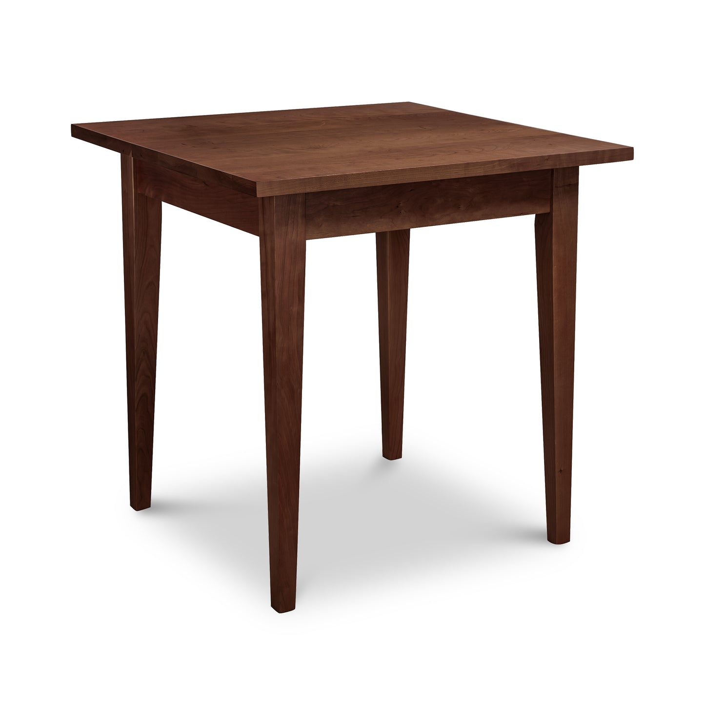A Classic Shaker Square Dining Table with a wooden top and legs from the Lyndon Furniture Collection.