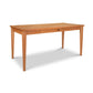 An eco-friendly Classic Shaker Writing Desk with a solid wood top by Lyndon Furniture.