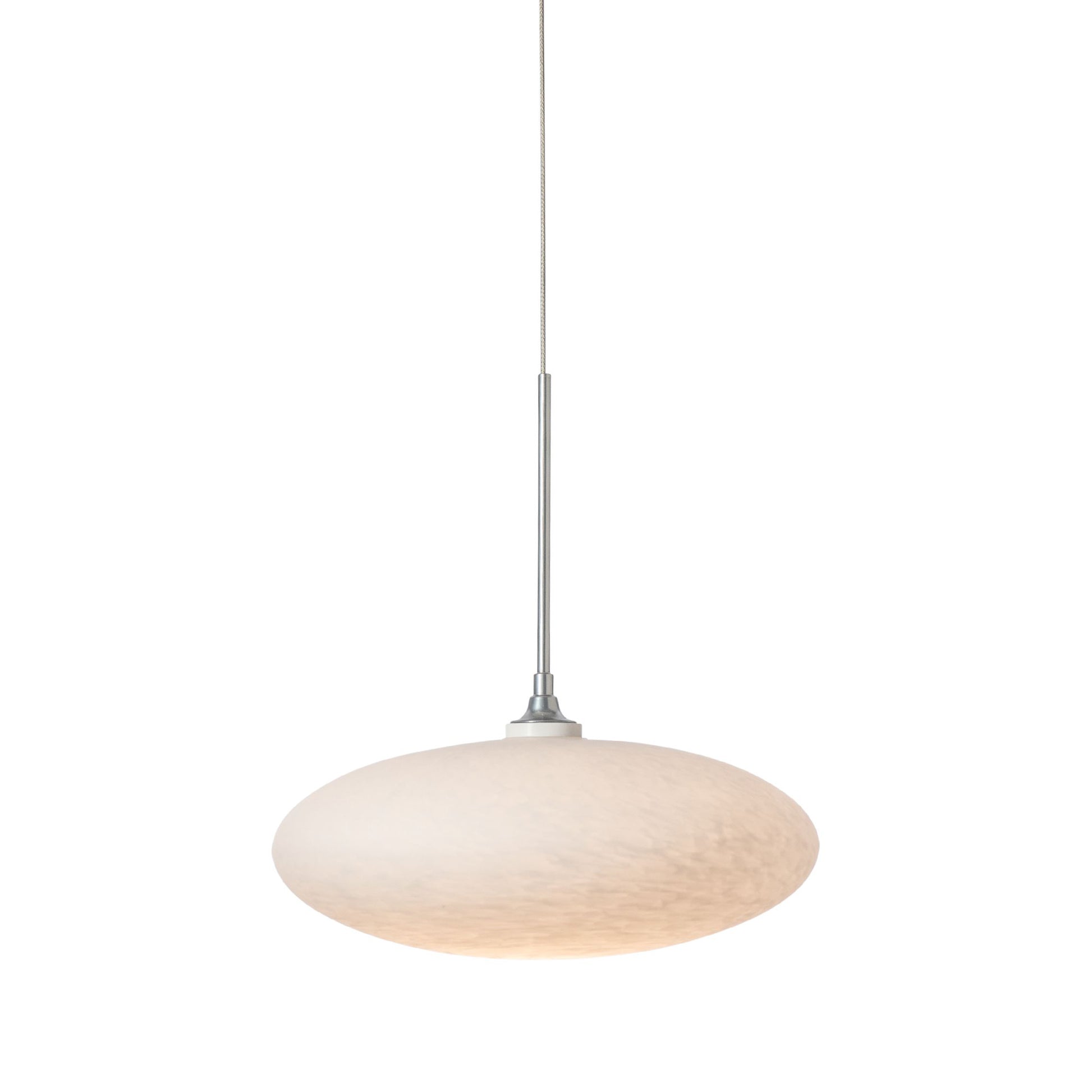 Clouds Low Voltage Mini Pendant lighting fixture by Hubbardton Forge, showcasing elegant, handcrafted design and artisan craftsmanship.