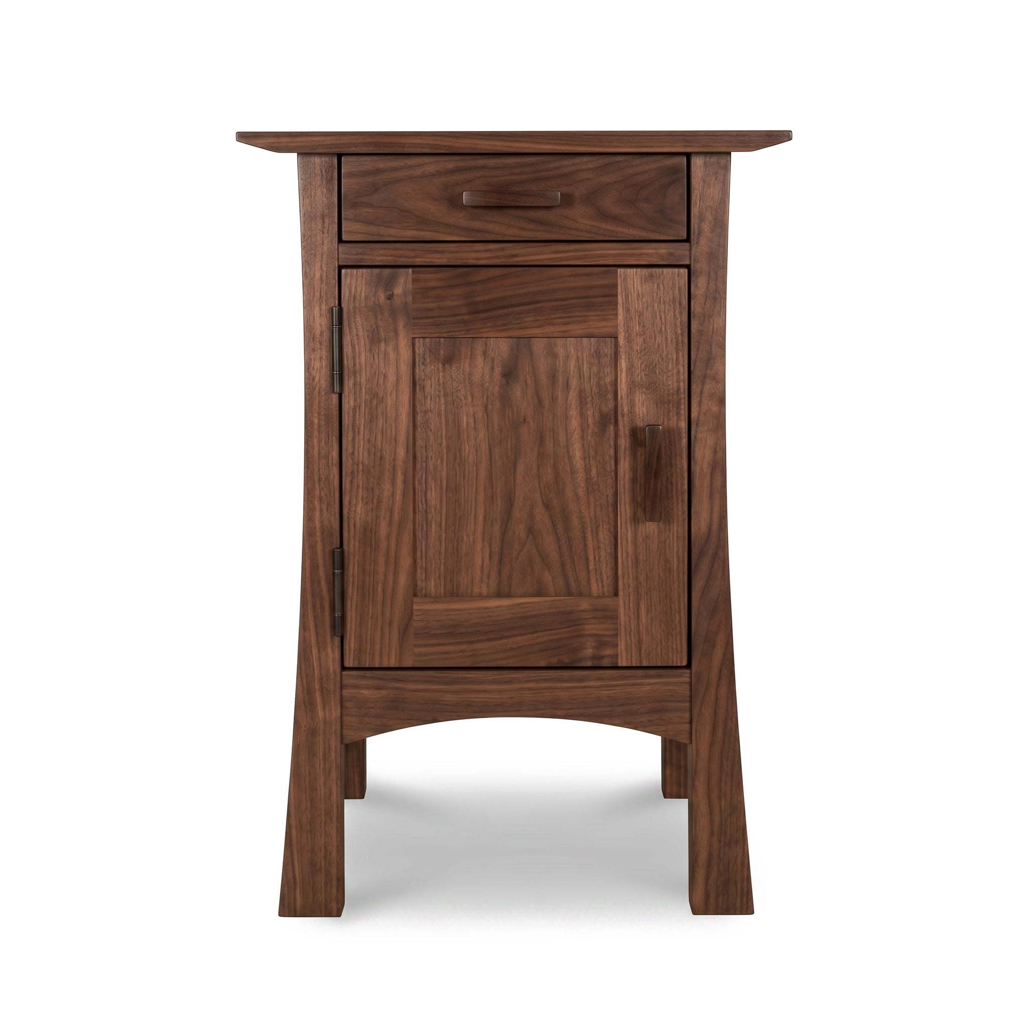 Contemporary Craftsman 1-Drawer Nightstand with Door – Vermont
