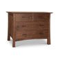 Contemporary Craftsman 4-Drawer Chest by Vermont Furniture Designs with smooth finish, handcrafted in the USA from solid wood, shown in detail.