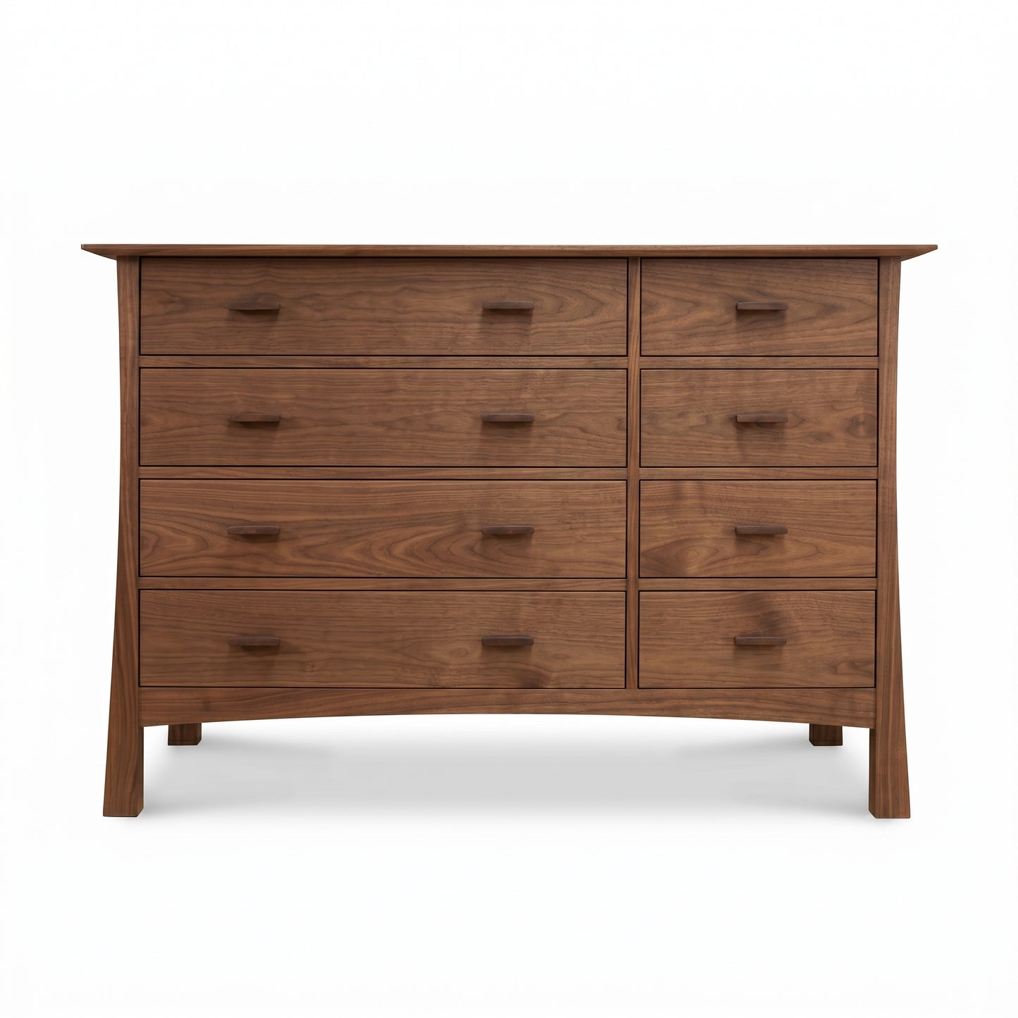 Vermont Furniture Designs Contemporary Craftsman 8-Drawer Dresser featuring a smooth finish and quality craftsmanship in solid wood.