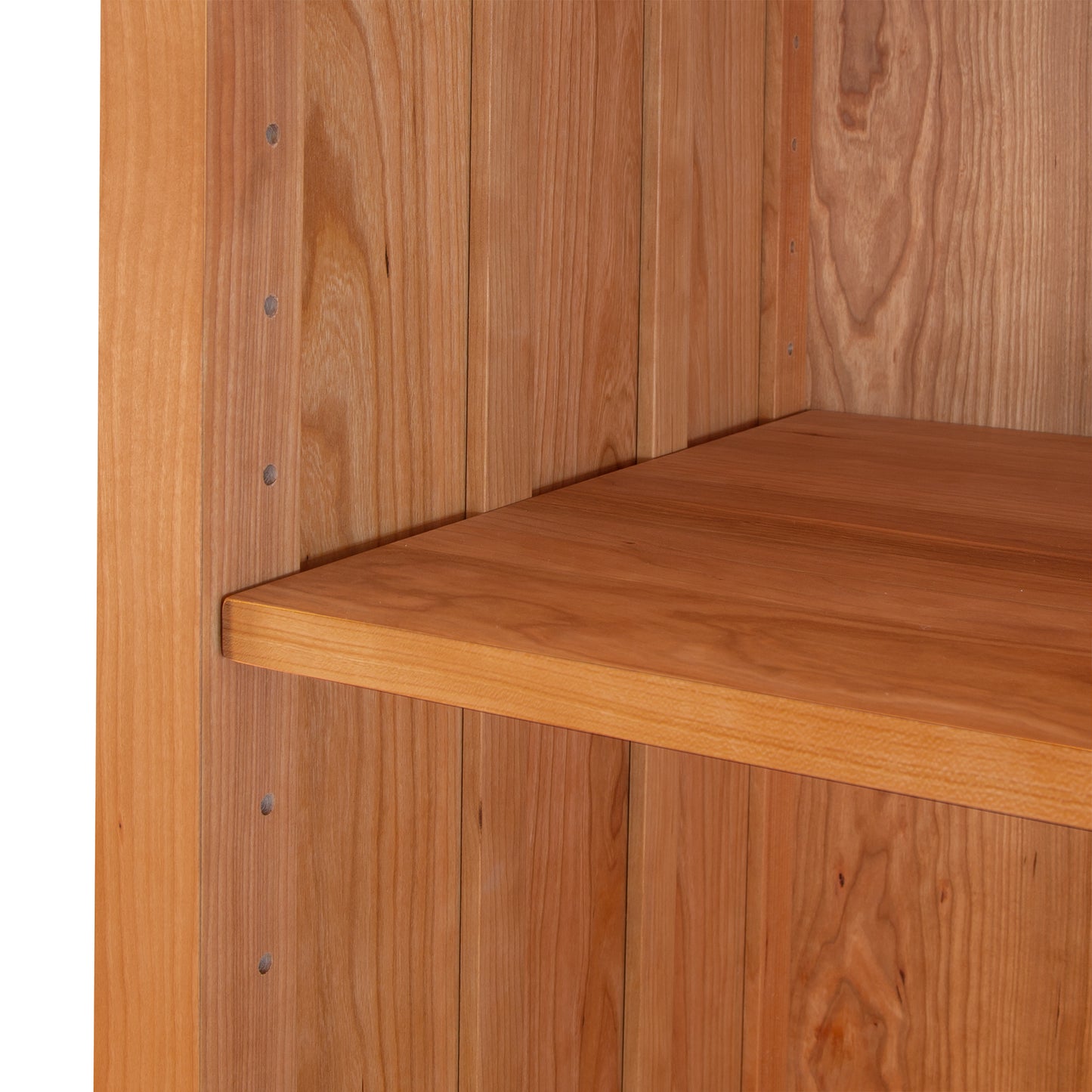A Vermont Furniture Designs Contemporary Craftsman Custom Bookcase.