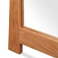 Detail of Vermont Furniture Designs Contemporary Craftsman Mirror, highlighting the quality hardwood craftsmanship and fine grain of the frame.