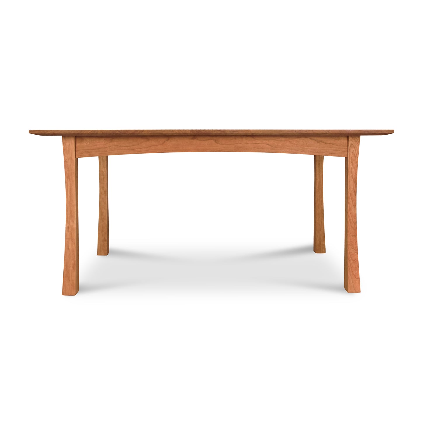 A Vermont Furniture Designs Contemporary Craftsman Solid Top Dining Table on a white background.