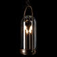 Hubbardton Forge Davis Outdoor Lantern with three bulbs and modern design, showcasing elegant craftsmanship and contemporary style.