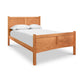 Minimalist Essex High Footboard Bed from Vermont Furniture Designs, crafted in solid hardwood with a high headboard and adorned with white bedding.