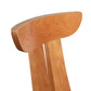 Copeland Furniture Estelle Counter Stool backrest featuring solid wood craftsmanship, elegant smooth curves, and vertical slat design.