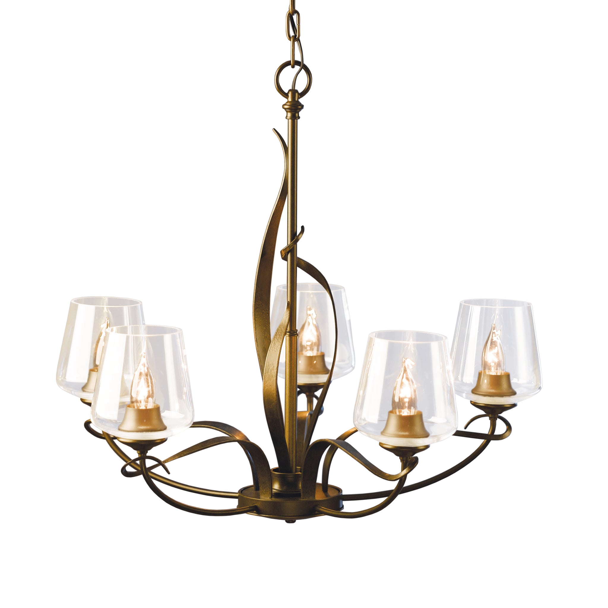 Flora 5-Arm Chandelier by Hubbardton Forge | Vermont Woods Studios