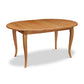 An eco-friendly Lyndon Furniture French Country Round Extension Table with traditional French country style legs.
