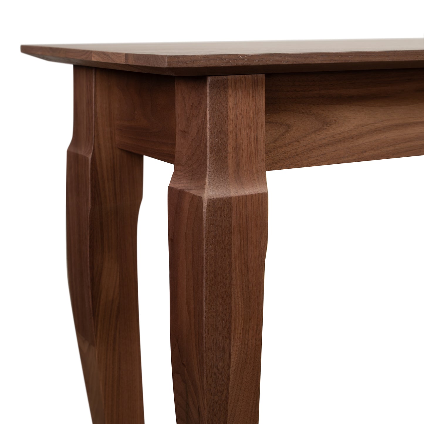 French Country Sofa Table by Lyndon Furniture in solid hardwood with a natural finish, showcasing classic American craftsmanship and elegant design.