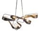 A Hubbardton Forge Graffiti Pendant, crafted with a unique combination of metal and glass.