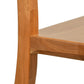 Close-up of the Grafton Chair by Vermont Woods Studios, highlighting polished cherry wood grain and craftsmanship.