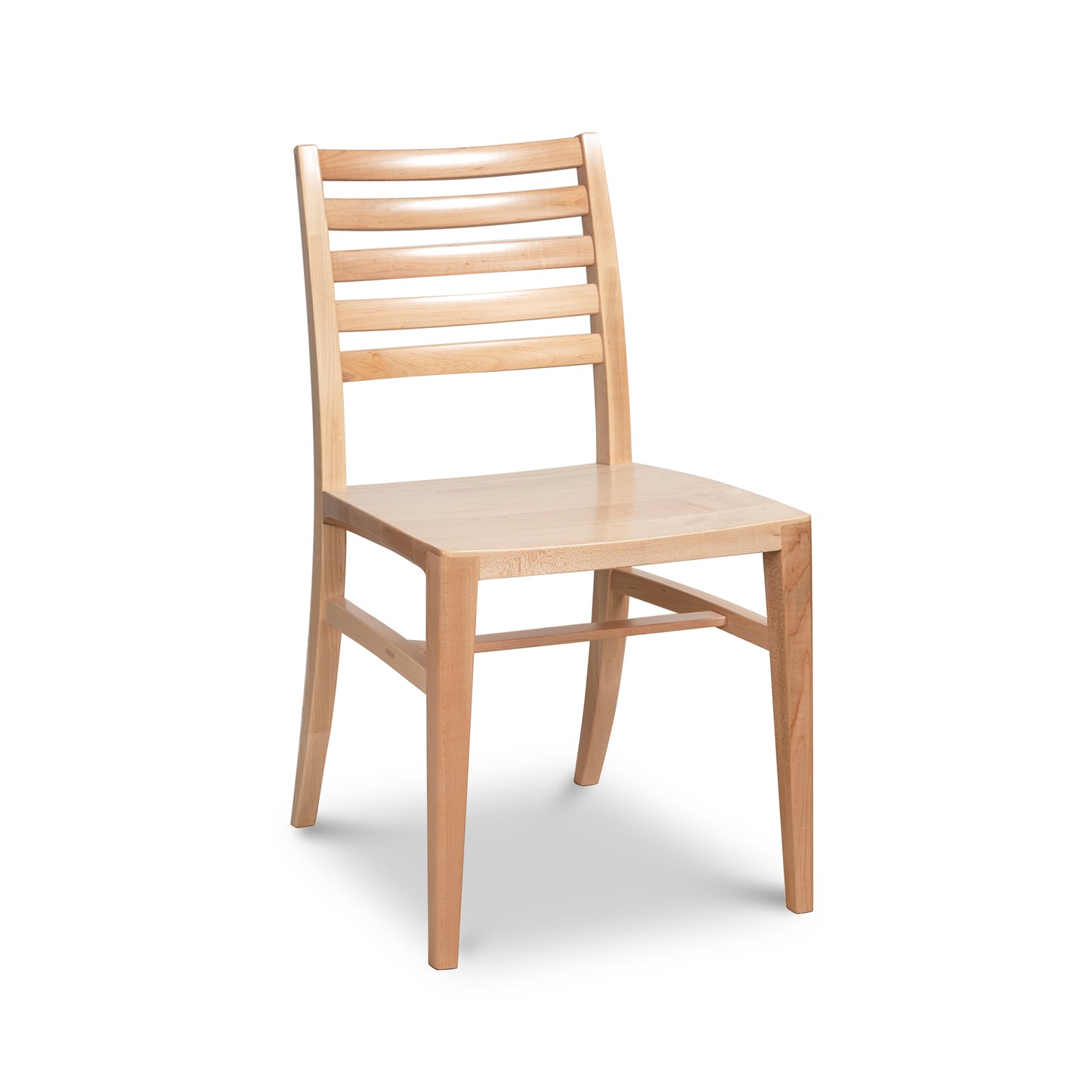 Vermont Woods Studios Grafton Chair with light natural wood finish, slatted backrest, and straight legs, crafted in America.