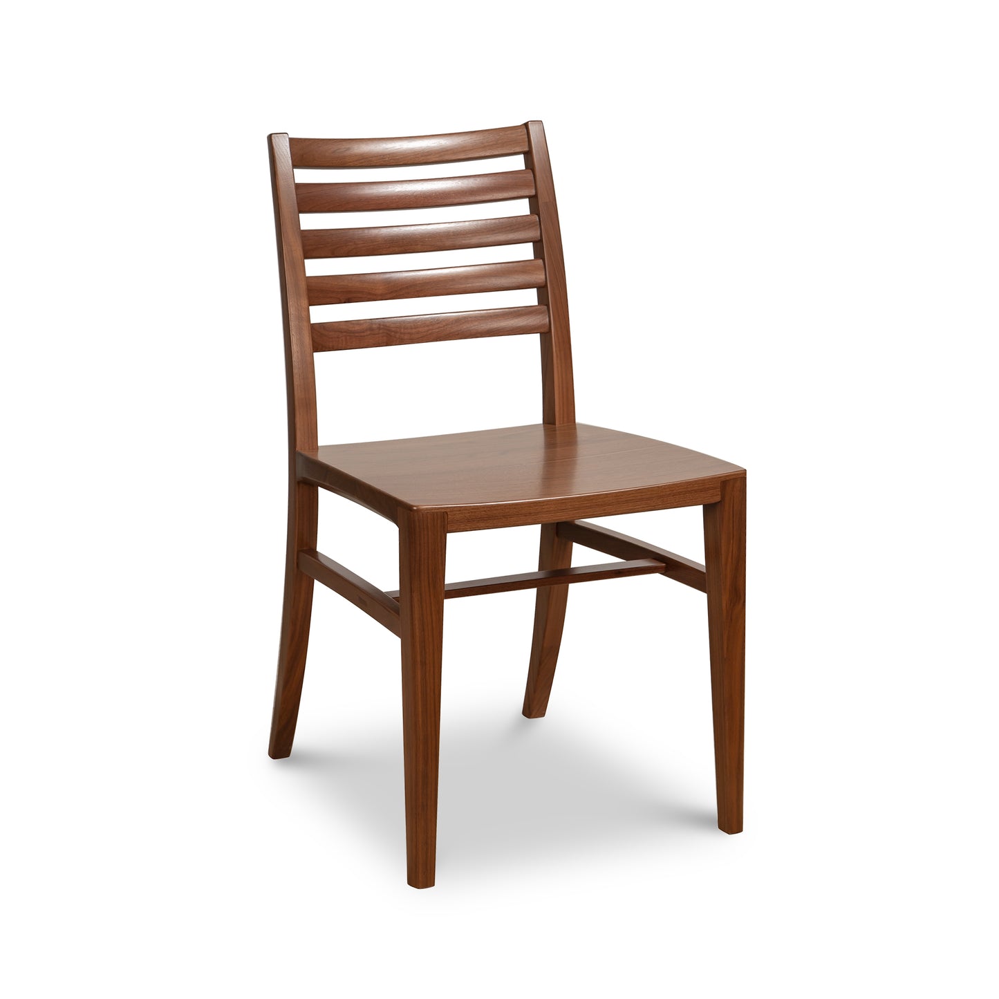 Grafton Chair by Vermont Woods Studios, crafted from natural wood, features a modern design with a slatted backrest and sleek flat seat.