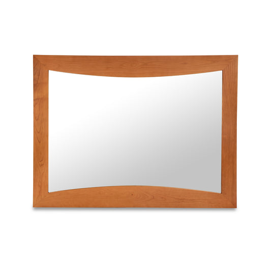 Lyndon Furniture Green Mountain Mirror with wide arched hardwood frame and classic New England detailing.