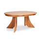 Hampton Split Pedestal Extension Table by Lyndon Furniture, showing split pedestal base, central seam, and angled legs in solid wood craftsmanship.