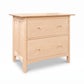Heartwood Shaker 2-Drawer Lateral File Cabinet by Vermont Furniture Designs, featuring round knobs and crafted in solid wood, American made.