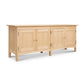 Heartwood Shaker 4-Door Console Bookcase by Vermont Furniture Designs, showcasing minimalist, handcrafted American wood with clean lines.