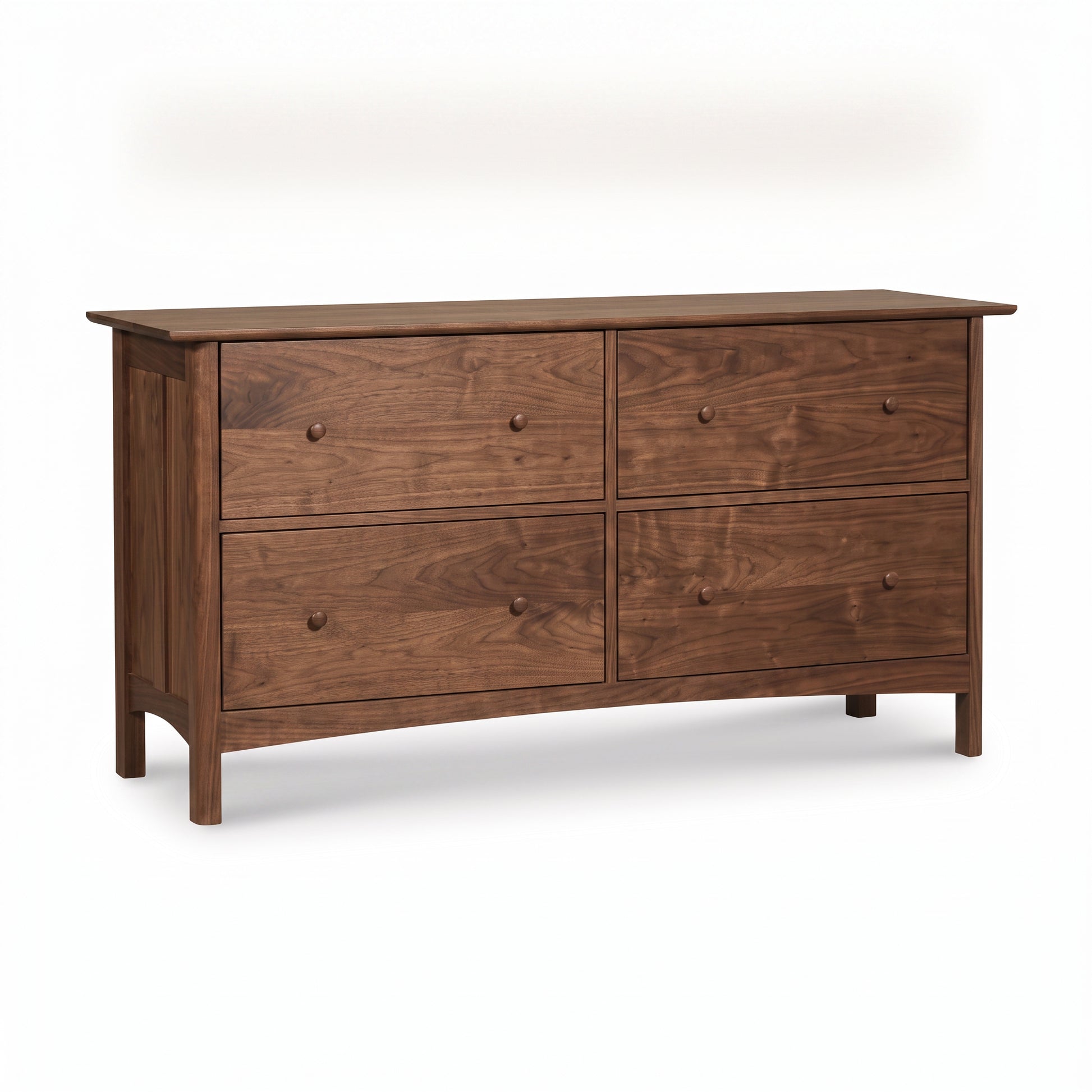 Heartwood Shaker 4-Drawer Lateral File Cabinet by Vermont Furniture Designs, crafted in smooth wood with shaker-style lines and premium finish.